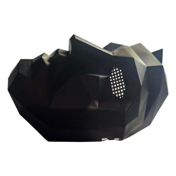 SQUID GAME MASK Front Man Boss Black Hard Plastic Costume Masque Netflix - Picture 6 of 16